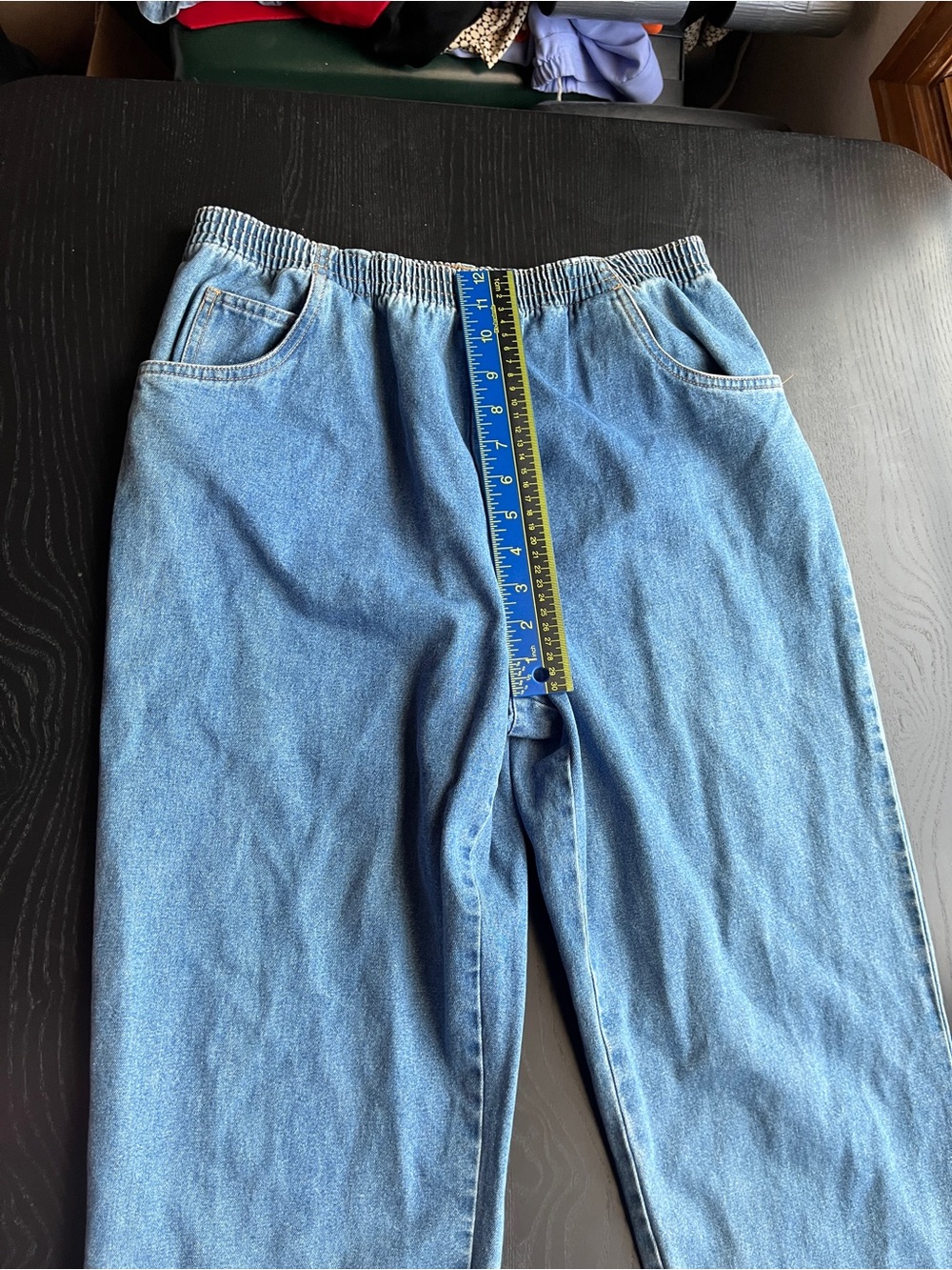 Sonoma Life + Style Women's Blue Denim Elastic Waist Jeans Pants Size M - Picture 15 of 16